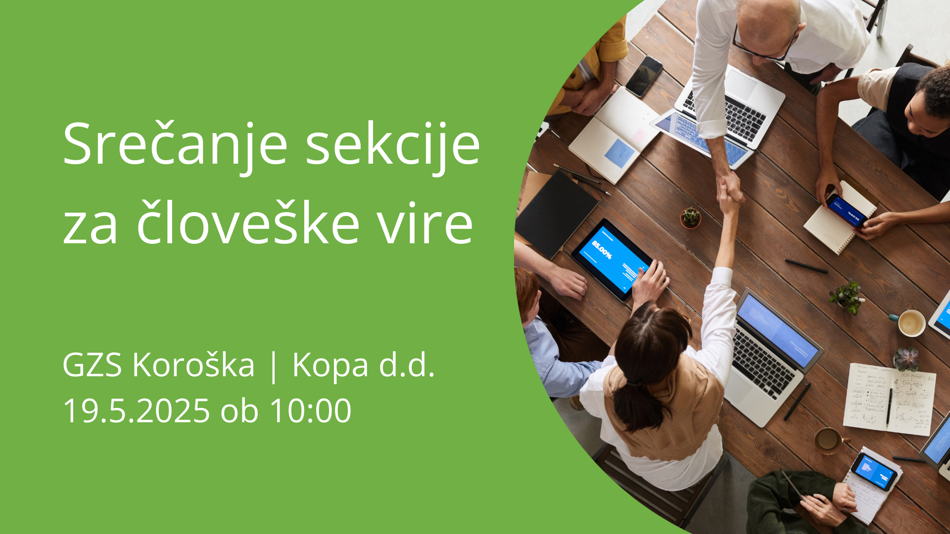 Vabilo na srečanje Sekcije za človeške vire